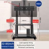 32-85 Inch TV Stand Floor Stand Movable TV Rack Stand with Wheels Mobile TV Rack Floor Base TV Cart