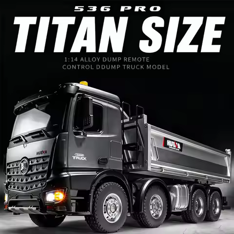 Huina 1536PRO RC Model 2 Batteries High end Heavy duty Remote Controlled Loading dump truck Alloy Fu
