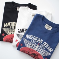 100% Cotton American Retro Ami Khaki T-Shirt Men