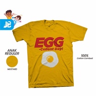 JBCUSTOM EGG-cellent Children's Screen Printed T-Shirt Regular 30s Combed CottonDAY
