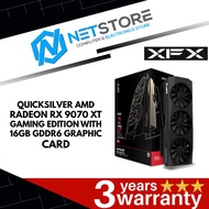 XFX QUICKSILVER AMD RADEON RX 9070 XT GAMING EDITION WITH 16GB GDDR6 GRAPHIC CARD - RX-97TQICKB9