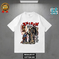 ModrnStore American retro Style T-shirt Original Trend EMINEM Print top| Kaos Wanita Putih | Kaos pr