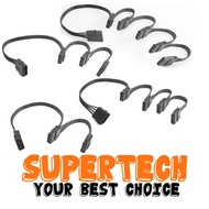 Molex IDE 4 Pin Extension PSU Wire cable 2 ways 3 ways 4 ways 5 ways Extender Power Supply Cables