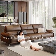 Tax Included Italian Sofa Genuine Leather Sofa Living Room Sofa Cowhide Sofa Simple Inline Combinati
