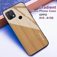 Softcase Glass Kaca  Oppo A15/A15S -  Casing Hp Oppo A15/A15S - J68 - Pelindung hp  - Case Handphone - Pelindung Handphone Oppo A15/A15S