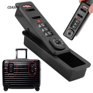 CEASIF6 Luggage Password Lock, Black 3-digit Number Trolley Suitcase Password Lock, Portable Plastic