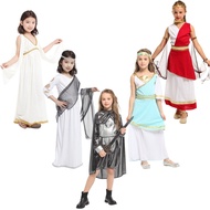 Children's Role-Playing cos Costume Ancient Greek Myth Athena Goddess Roman Princess Greek Princess 