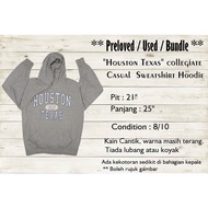 ** Preloved ** Pit 21"."Houston Texas" collegiate style unisex hoodie ( H0024 )