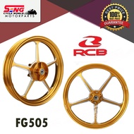 Y125 ZR/ LC135 5S FORGED SPORT RIM SET FG505 GOLD (RCB ORIGINAL)