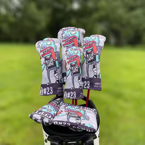 Biochemical zombies Golf Club #1 #3 #5 Wood Head covers Driver Fairway Woods Cover waterproof Head C