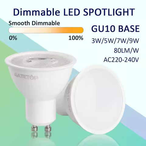 3pcs Energy Saving Spot Light GU10 LED Bulb 220V Dimmable 3000K 6000K Daylight 50W Halogen Replaceme
