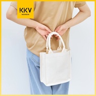 KKV DUNSS Tas Canvas Tote Bag Kanvas Korea Size Kecil Modis Fashion