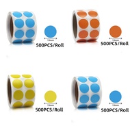 DIY 500PCS Diameter 13mm Round Stickers in 3 Assorted Colors Colored Sticker Dots Coding Circle Dot 