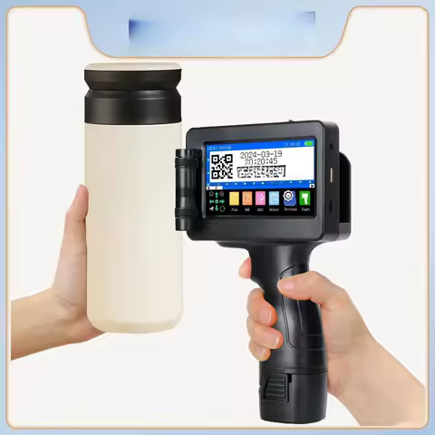 DCODE 1755PLUS 12.7mm Portable Printers Handheld Text QR Barcode Batch Number Logo Image Date Printi