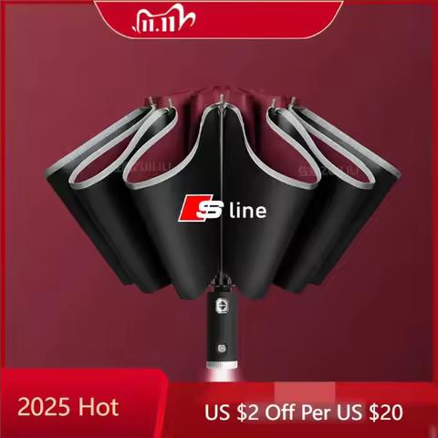 2025 Hot Car Automatic Folding Windproof Sunshade Umbrella For Audi ABT A1 A2 A3 A4 A5 A6 A7 A8 Q2 Q