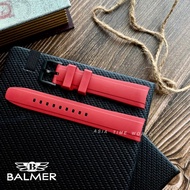 BALMER | Fluoro Rubber ~ For Model 7918G,5006G,8135G,8141G,8136G High Quality Red Rubber Strap 20mm