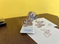Shine原創可愛海獺遛滑雪壓克力立牌印章