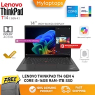LENOVO THINKPAD T14 GEN 4 / INTEL CORE i5-13TH GEN / 16GB RAM - 1TB SSD / 14 INCH WUXGA DISPLAY
