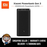 Mi 20000mAh Gen 3 Powerbank (2019) Support USB-C Two-way 45W Power Delivery (PD) and Qualcomm QC3.0 