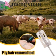 MENGXUAN Hog Trimmer, Stainless Steel Portable Hog Hair Scraper, Professional Grade Labor Saving Eas
