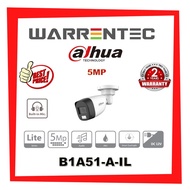 AHUA 5MP SMART DUAL LIGHT HDCVI FIXED-FOCAL BULLET CAMERA - B1A51-A-IL