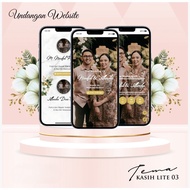 Digital Wedding Website Invitation - Online Thanksgiving & Circumcision Invitation - WEB KASIH LITE 