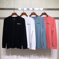 BEAMS x BEAMS P-6 Mountain Print All-Match Round Neck Long Sleeve T-Shirt