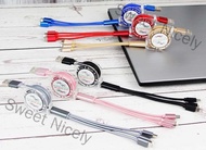 Sweet Nicely Malaysia ReadyStock 3 in 1 Fast Charging 2.4A 1M flexible cable for Android  / iPhone / Type-C;