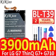 A 3900mAh KiKiss Powerful Baery BL-T39 For LG G7 G7  G7ThinQ LM G710 ThinQ G710 Q7  LMQ610 BL T39 BLT39 Mobile one Bater