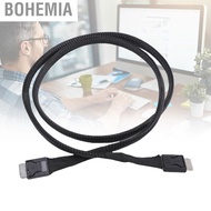 Bohemia Yunir SFF-8611 4i to Cable Male Flat for eGPU Docks Servers with PCIe Gen4 x4 Channels Up 64