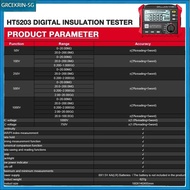 【GRC】 HT5203 Insulation Resistance Tester, High Voltage Insulation Resistance Meter