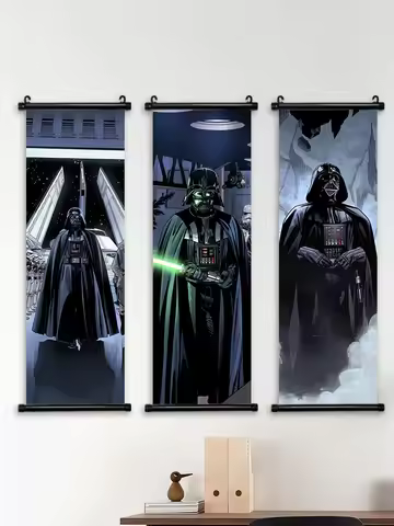 Star Wars Poster Luke Skywalker Hanging Painting General Grievous Wall Artwork Count Dooku Scroll Pi