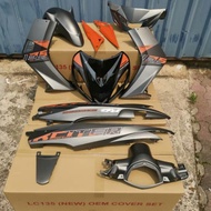 COVERSET OEM YAMAHA LC135 V1 EXCITER SILVER