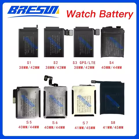 New Battery For Apple Watch Series SE 1 2 3 4 5 6 7 8 Bateria IWatch S1 S2 S3 GPS LTE S4 S5 S6 S7 S8