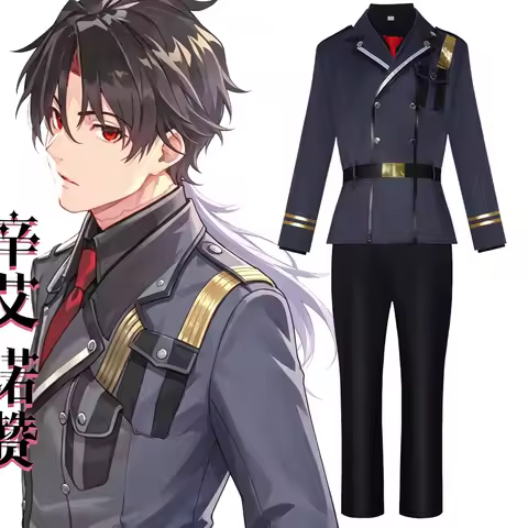 86 Eighty Six Shinei Nouzen Cosplay Costume Men Republic Military Uniform Dark Blue Jacket Full Outf