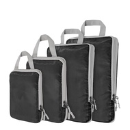 4 Set Ultralight Packing-Cubes Compression Packing-Cubes Black for Carry on SuitcaseTravel Packing f