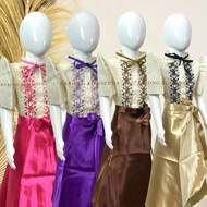 Filipiniana MC BLOUSE KIDS w/ RIBBON - Buwan Ng Wika Costume