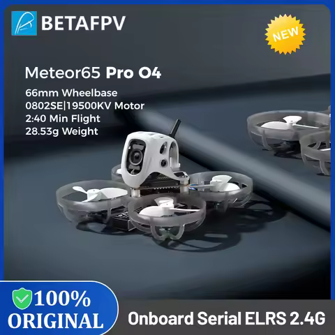 BETAFPV Meteor65 Pro O4 Brushless Whoop Quadcopter 0802SE|19500KV Motor Matrix 1S 3IN1 HD FC PNP/DJI