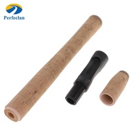 Perfeclan Rod Cork Handle DIY Straight Handle Pole Cork Handle Set for Casting Rod, Rod 1 Set C