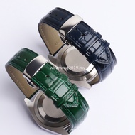 watch strap Genuine cow leather strap 14 16 mm. 18 mm. 20 mm. 22 mm. Blue Green for Rolex