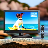 Eyoyo Portable Small HDMI Monitor 12 inch LCD Monitor 1366x768 w/HDMI VGA BNC AV Inputs Built-in Spe