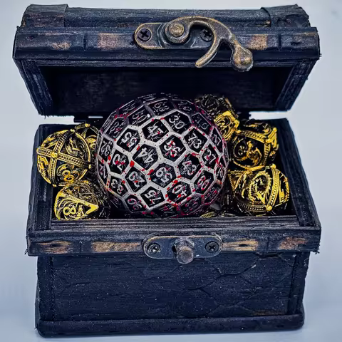 2026 D100 Metal Dragon Dice Hollow Dnd dices D100 d&d dice set for Dungeons and Dragons Blood Dice T
