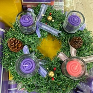 Family Advent Wreath with Candles - 10 x 6 x 10 inches