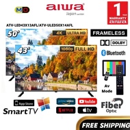(FREE SHIPPING) NEW AIWA FULL HD LED SMART TV Netflix/Youtube/Bluetooth 50/43Inch Android Smart TV 液