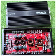 คลาสดี DV 77D 2800w เพาเวอร์แอมป์ คลาสดี ขับซับ แรงๆ class d เครื่องขยายเสียงรถยนต์ 77d