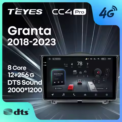 TEYES CC4 PRO For LADA Granta Cross 2018 - 2023 CarPlay Android Auto 2DIN Autoradio Car play Radio M