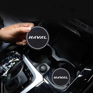2Pcs Car Water Cup Pad Rubber Mat Anti-slip Pad Mat Waterproof For Haval H6 Dargo M6 H9 H6S F7 F7X J