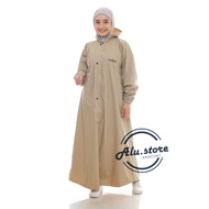Jas Hujan Akula Gamis Syari Wanita Anti Rembes Berkualitas Tebal Awet