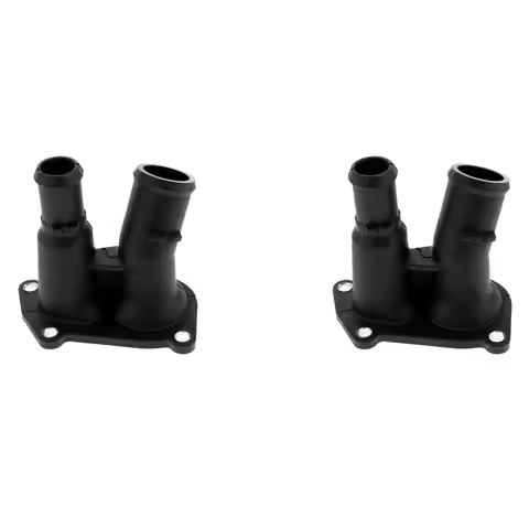 2X Engine Coolant Thermostat Housing Cover 98MM9K478DA for Ford Fiesta Box Car Outlet Pipe 98MM-9K47