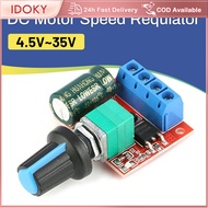 IDOKY DC 4.5V-35V 5A 90W PWM Motor Speed Controller Low Voltage Motor Speed Controller Drive Module
